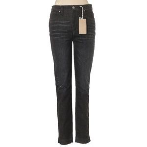 NWT Madewell Black High Rise Straight Leg Jeans 28
